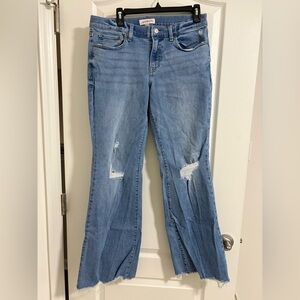Lucky Brand Light Blue Distressed Flare Jeans